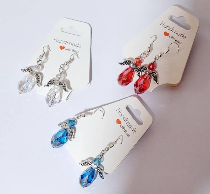 Hängeohrringe Ohrringe Engel Geschenk Handmade Geburtstg Taufe Geburt Mitbringsel von AudreyKreationen