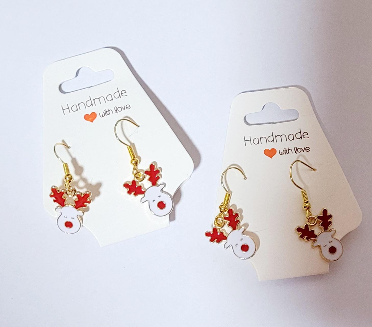 Hängeohrringe Ohrringe Renntier Weihnachten Advent Geschenk Schmuck Winter Dezember Handmade von AudreyKreationen