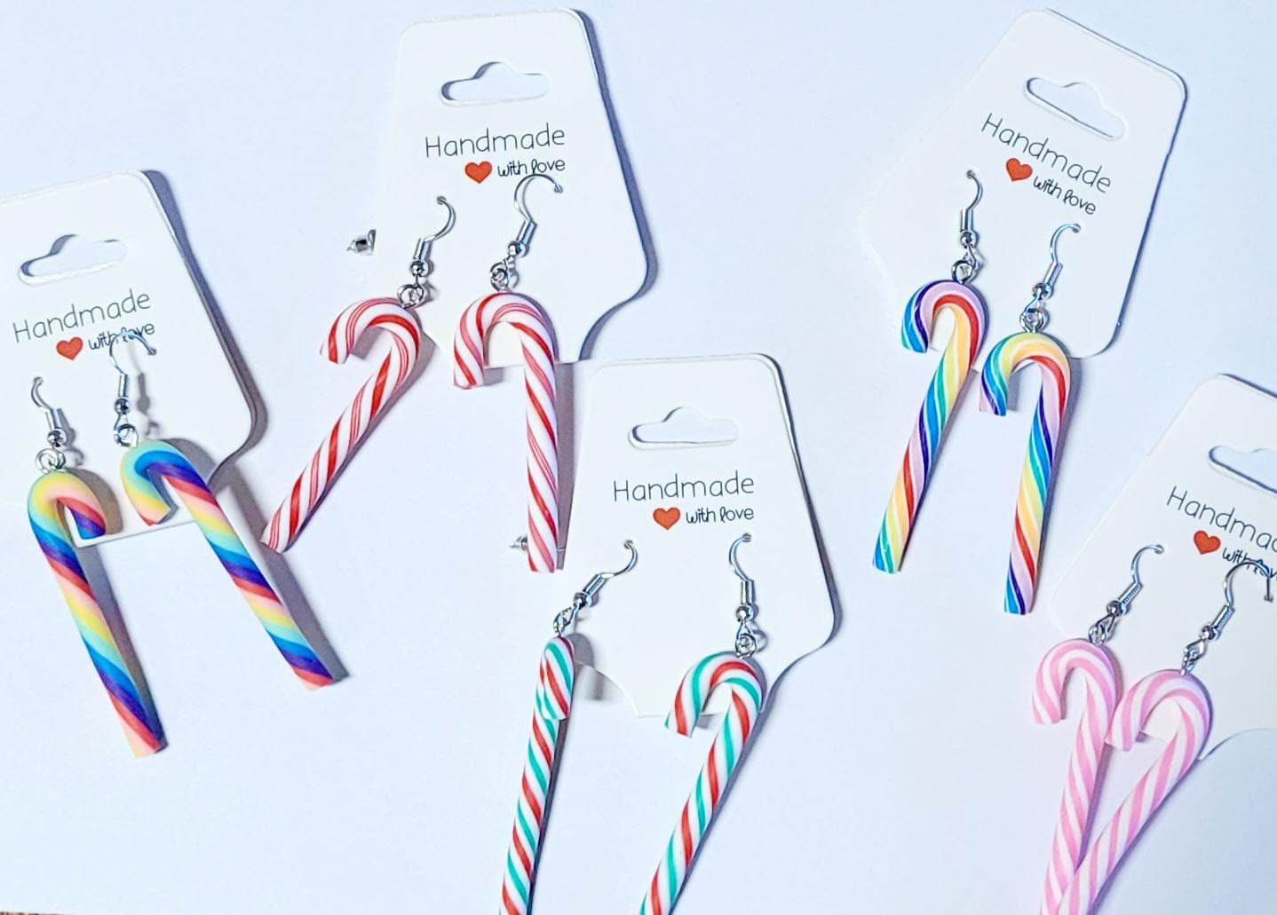 Ohrringe Hängeohrringe Zuckerstange Weihnachten Advent Geschenk Mitbringsel Ohrringe Hängeohrringe Zuckerstange Weihnachten Advent Geschenk Mitbringsel von AudreyKreationen