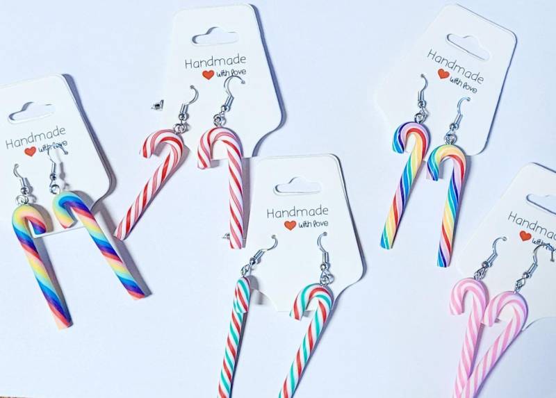 Ohrringe Hängeohrringe Zuckerstange Weihnachten Advent Geschenk Mitbringsel Ohrringe Hängeohrringe Zuckerstange Weihnachten Advent Geschenk Mitbringsel von AudreyKreationen