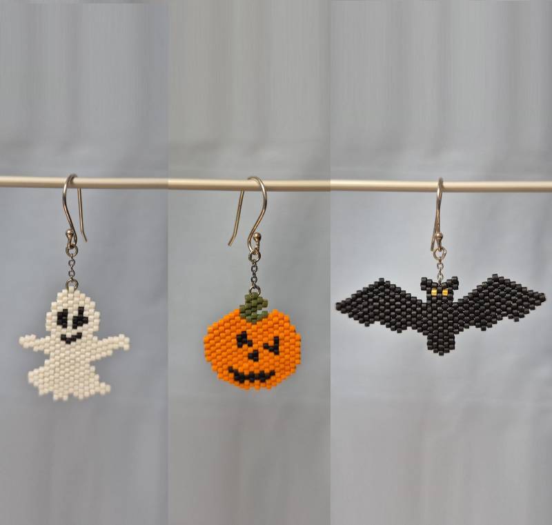 1 Halloween-Ohrring - Fledermaus/Geist/Kürbis 1 Halloween-Ohrring - Fledermaus/Geist/Kürbis von AudreyWorld