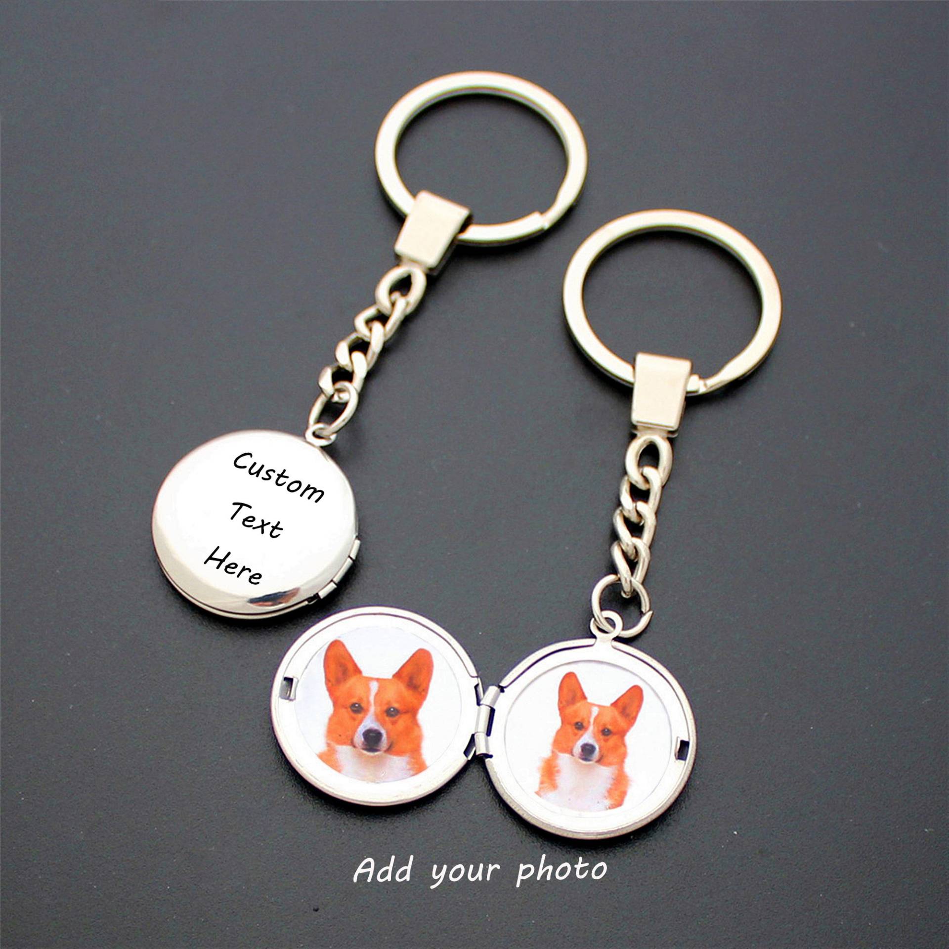 Personalisierte Foto Locket Keychain Edelstahl Bild Andenken Personalisierte Foto Locket Keychain Edelstahl Bild Andenken von AudreyjewelryB