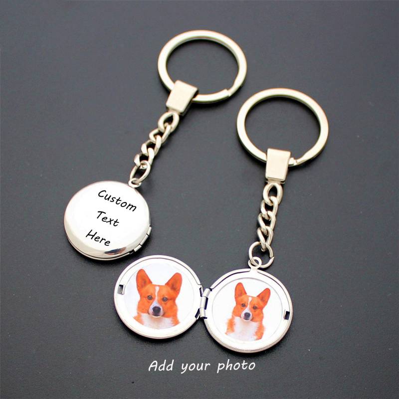 Personalisierte Foto Locket Keychain Edelstahl Bild Andenken Personalisierte Foto Locket Keychain Edelstahl Bild Andenken von AudreyjewelryB