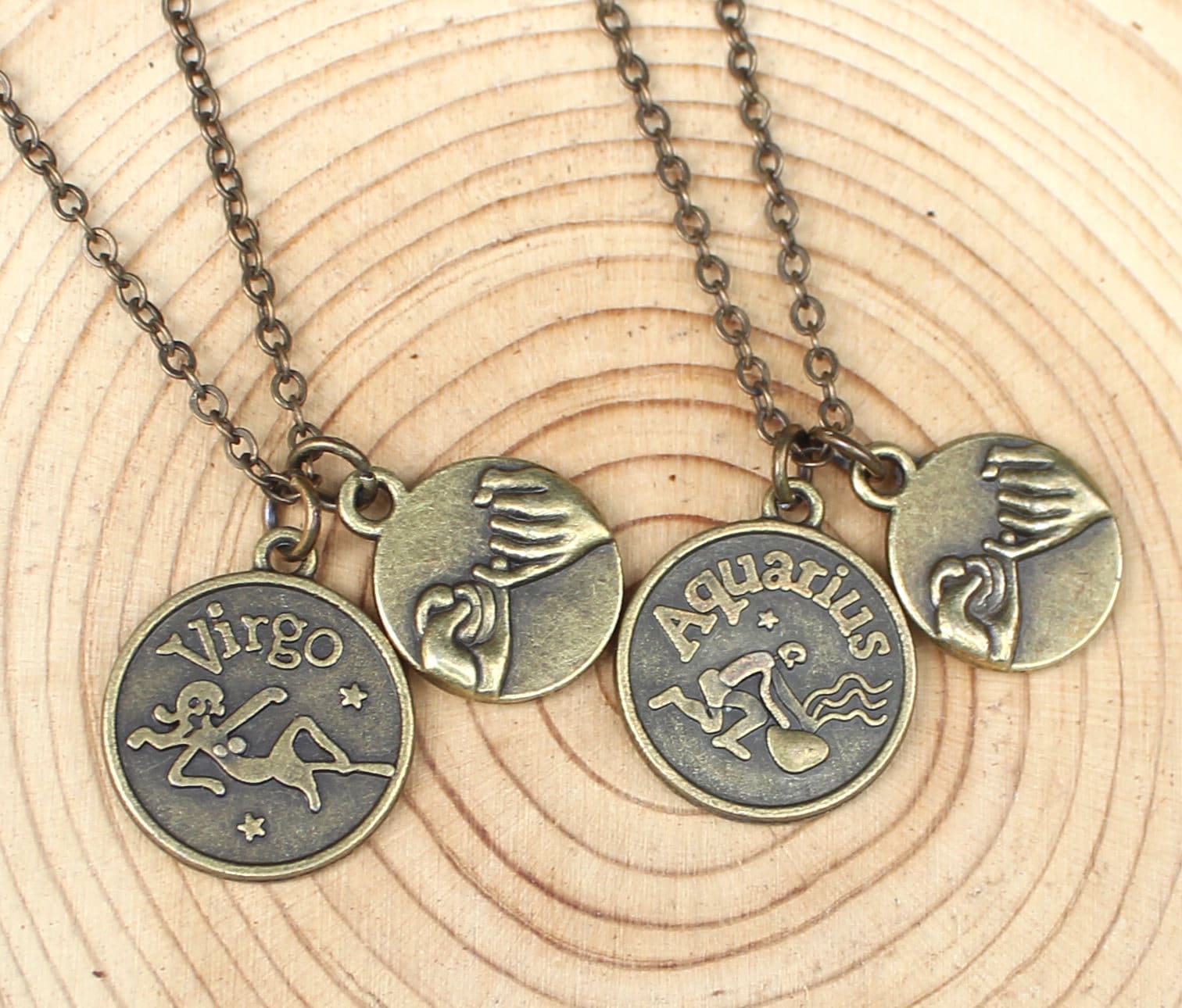 Sternzeichen Freundschaft, Sternzeichen Bff, Beste Freundin, Paar, Widder, Stier, Zwillinge, Krebs, Löwe, Jungfrau, Waage, Skorpion, Schütze von AudreyjewelryB