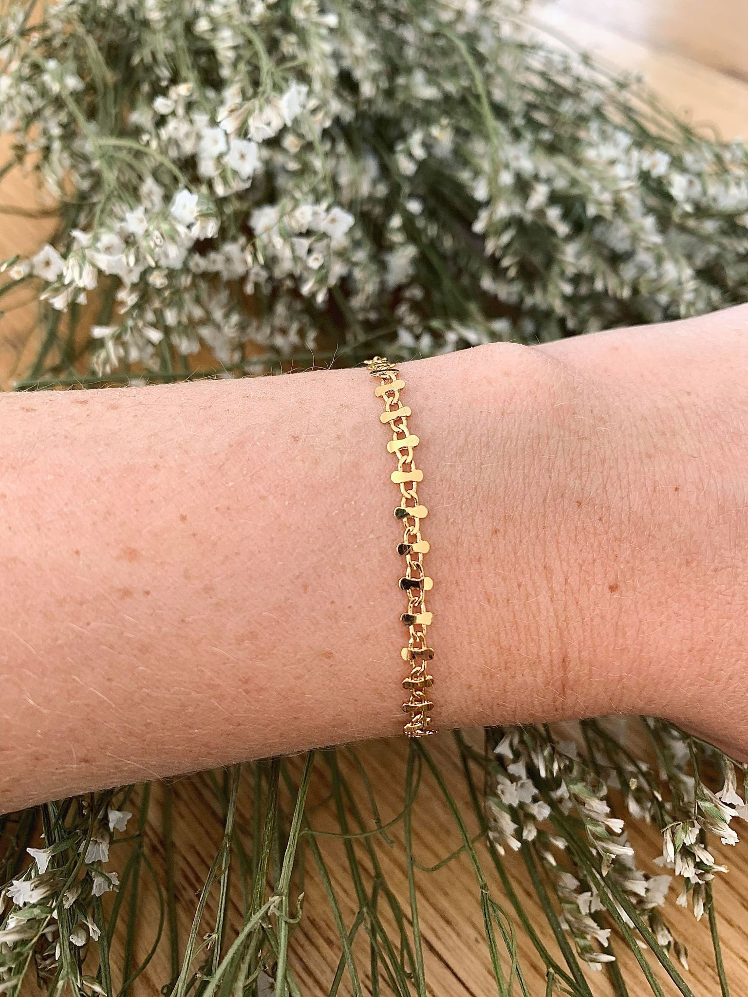 Goldene Armband Mit Feinem Gold Goldene Armband Mit Feinem Gold von Audreymbijoux