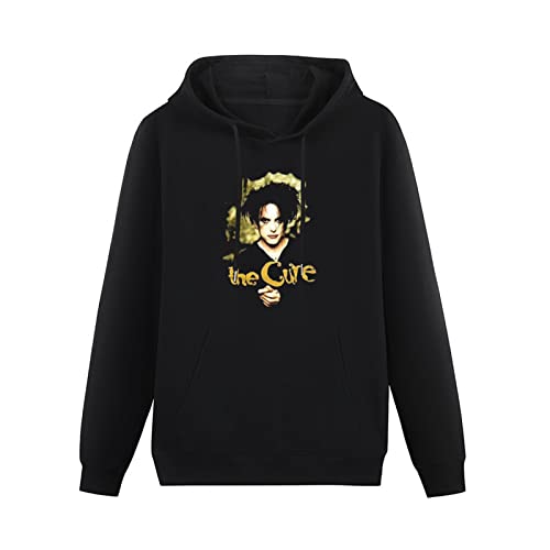 AuduE Cure Raw Edge Patch Robert Smith Image New a Band Hoodies Long Sleeve Pullover Loose Hoody Men Sweatershirt Size XXL von AuduE