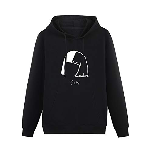 Mens Alive Sia Head Customised Pullover Hoodie Hooded Top Unisex Mens Ladies Hooded Sweatshirts Size S Black von AuduE