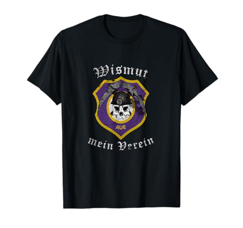 Aue im Erzgebirge Herren T-Shirt Schwarz S FC Erzgebirge Aue Team T-Shirt Klassisch geschnitten Doppelt genähter Saum Kurzarm Rundhals Klassische Passform Baumwolle 50% Polyester 50% von Aue im Erzgebirge