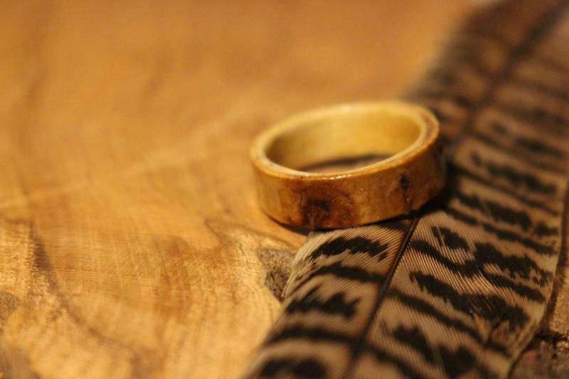 Handgemachter Holzring Männer Herren Boho Natur Holz Ring Handgemachter Holzring Männer Herren Boho Natur Holz Ring von AuenwaldCrafts