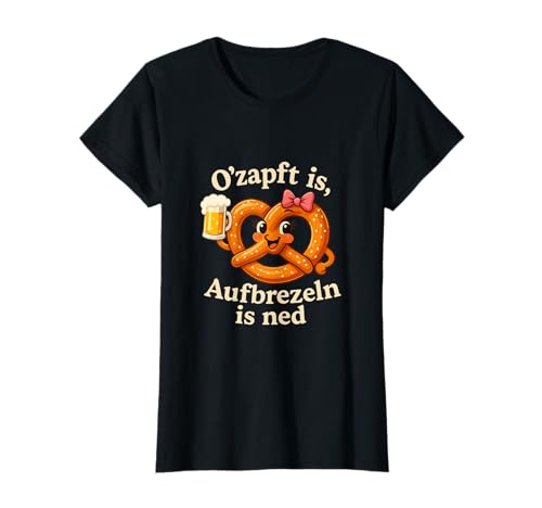 Damen O'zapft is, Aufbrezeln is ned Trachtenhemd Dirndlersatz T-Shirt Damen O'zapft is, Aufbrezeln is ned Trachtenhemd Dirndlersatz T-Shirt von Aufbrezeln Designs