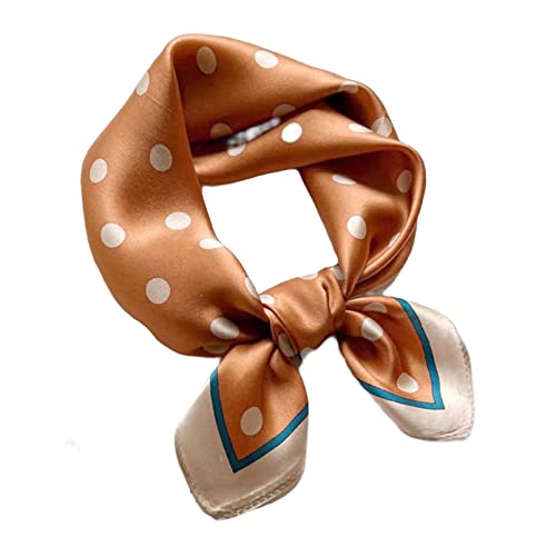 Aufeel Damen-Halstuch aus 100 % reiner Maulbeerseide, klein, quadratisch, Seide, Kopftuch, ca. 53 x 53 cm, Small von Aufeel