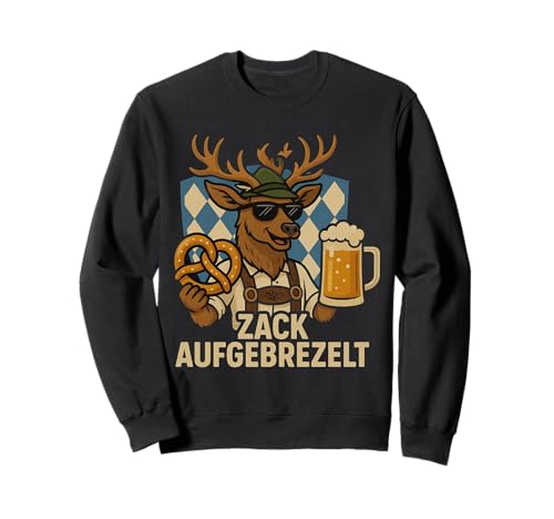 Zack Aufgebrezelt Herren T-Shirt – Lustiges Oktoberfest Sweatshirt Zack Aufgebrezelt Herren T-Shirt – Lustiges Oktoberfest Sweatshirt von Aufgebrezelt