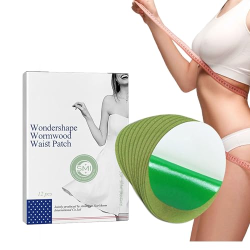 Abnehmpflaster Slim Patch Abnehmen Schnell Fettverbrenner Abnehmpflaster Zum Abnehmen Anti Cellulite für Bierbauch, Bauchfett Taille, Eimer Taille, Starke Wirksamkeit und Sicherheit 12 Stück von Auflosung