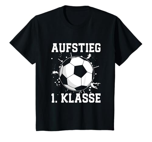 Kinder Aufstieg 1. Klasse Fußball Schulanfang Einschulung Bunt T-Shirt Kinder Aufstieg 1. Klasse Fußball Schulanfang Einschulung Bunt T-Shirt von Aufstieg 1. Klasse Fußball Einschulung Schulkind