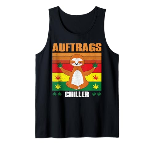 Herren Auftragschiller Faultier Spruch Kiffer Kostüm Cannabis Hanf Tank Top Herren Auftragschiller Faultier Spruch Kiffer Kostüm Cannabis Hanf Tank Top von Auftragschiller Sprüche Fun Outfits