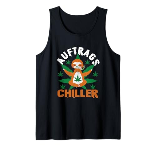 Herren Auftragschiller Faultier Spruch Kiffer Kostüm Cannabis Hanf Tank Top Herren Auftragschiller Faultier Spruch Kiffer Kostüm Cannabis Hanf Tank Top von Auftragschiller Sprüche Fun Outfits