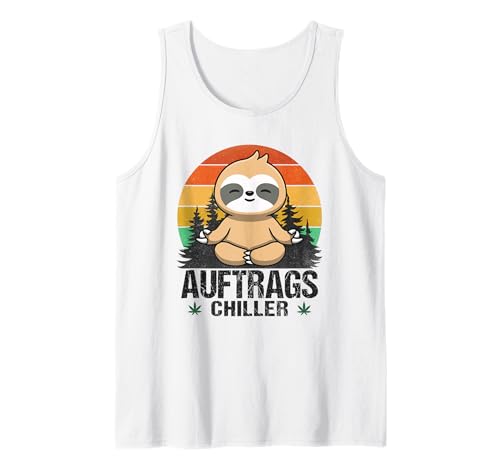Herren Auftragschiller Faultier Spruch Kiffer Kostüm Cannabis Hanf Tank Top Herren Auftragschiller Faultier Spruch Kiffer Kostüm Cannabis Hanf Tank Top von Auftragschiller Sprüche Fun Outfits