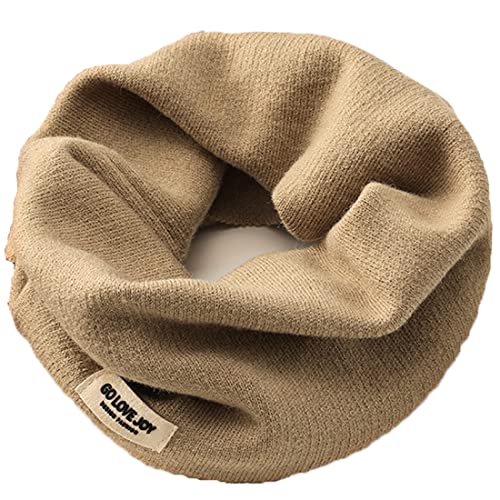 Augcomre Schlauchschal Multifunktionstuch Lässige Winddicht Neckwarmer Damen Halstuch für Winter Thermal Fleece Halten Sportschal Halswärmer (khaki) von Augcomre