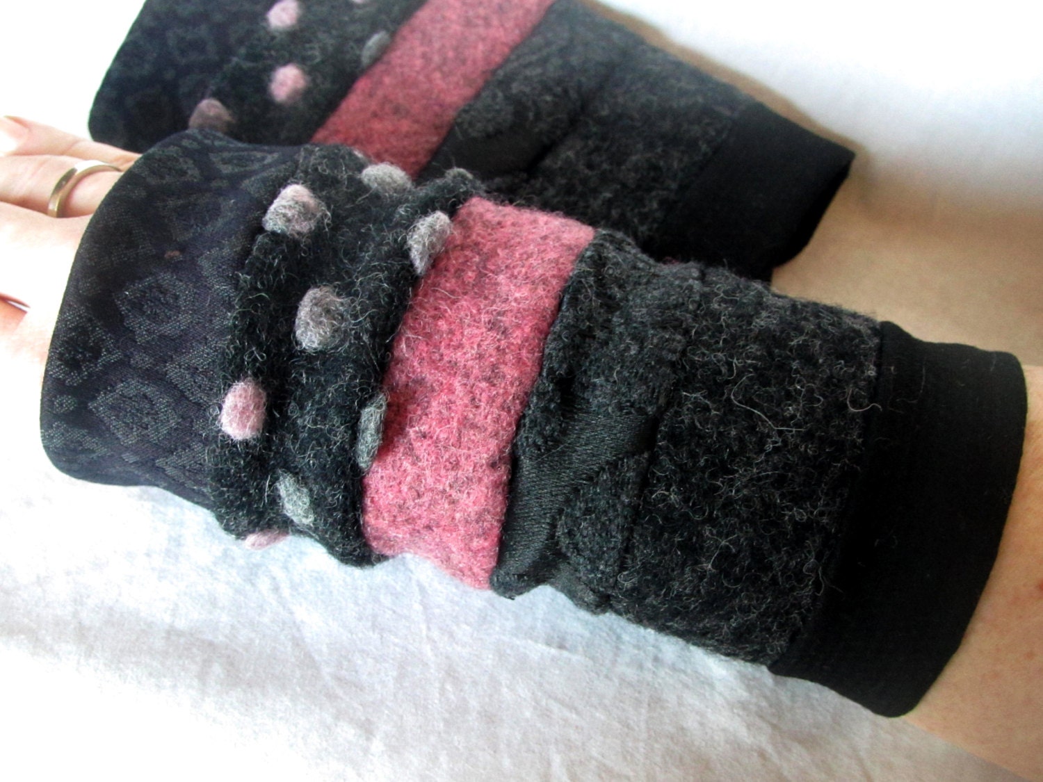 Armstulpen, Stulpen, Warm, Genäht, Wolle von Augenblickchen