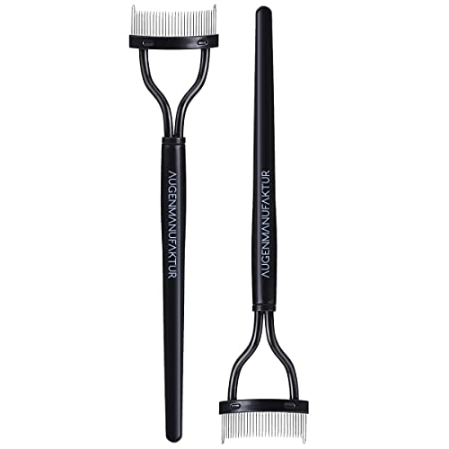 Augenmanufaktur Wimpern Kamm - Wimpernkamm aus Metall Lash Separator Mascara Curl Werkzeuge Make-up Kamm für gleichmäßig getrennte Wimpern für mehr Beauty Style deiner Lashes von Augenmanufaktur