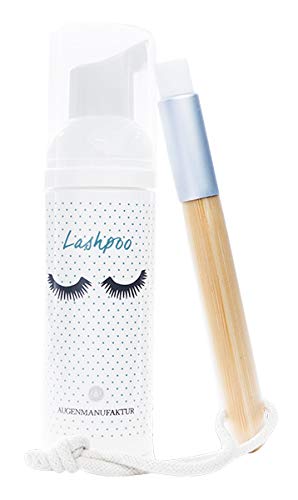 Augenmanufaktur Wimpernshampoo 150 ml Set für Wimpernverlängerung - Augen Make-Up Entferner mit Pinsel von Augenmanufaktur