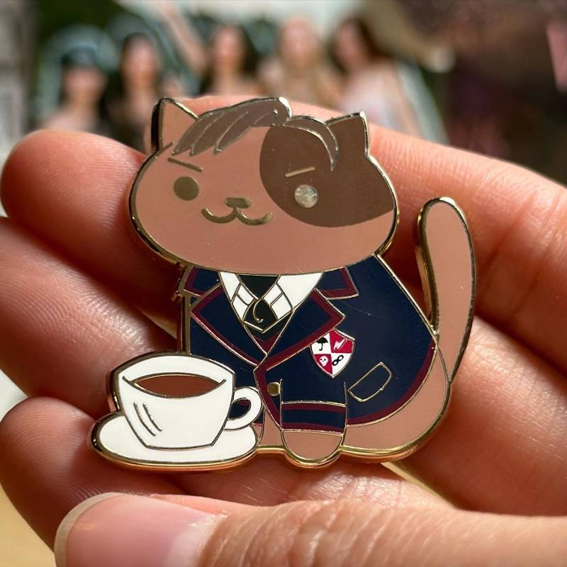 Umbrella Akademie Pins | Umpurrella Acatdemy Neko Atsume Inspiriert Ben Hargreeves Nummer Fünf Spatz von AuguryPins