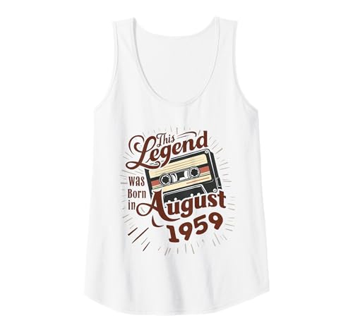 Damen Diese Legende wurde im August 1959 geboren. Awesome Man Birthday Tank Top Damen Diese Legende wurde im August 1959 geboren. Awesome Man Birthday Tank Top von August 1959 Birthday Legendary Since 1959 Men