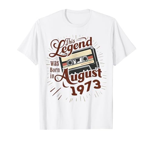 Diese Legende wurde im August 1973 geboren. Awesome Man Birthday T-Shirt Diese Legende wurde im August 1973 geboren. Awesome Man Birthday T-Shirt von August 1973 Birthday Legendary Since 1973 Men