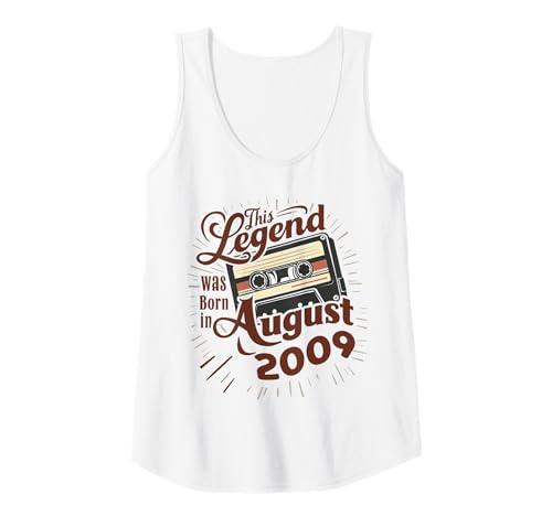 Damen Diese Legende wurde im August 2009 geboren. Awesome Man Birthday Tank Top Damen Diese Legende wurde im August 2009 geboren. Awesome Man Birthday Tank Top von August 2009 Birthday Legendary Since 2009 Men