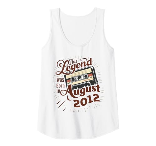 Damen Diese Legende wurde im August 2012 geboren. Awesome Man Birthday Tank Top Damen Diese Legende wurde im August 2012 geboren. Awesome Man Birthday Tank Top von August 2012 Birthday Legendary Since 2012 Men