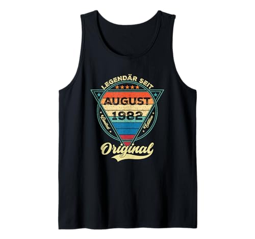 Damen Legendär seit August 1982 43.Geburtstag Junge 43 Jahre Tank Top Damen Legendär seit August 1982 43.Geburtstag Junge 43 Jahre Tank Top von August Jahrgang 1982 Geburtstag