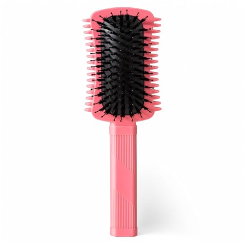 Lockige Haarbürste Definieren, Volumenbürste für lockiges Haar, Curl Defining Brush, Shaping und Styling Damen Locken (Rot) von Auhrjomra