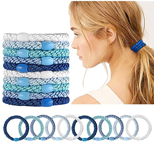 Elastische Haargummis Mädchen, Geflochtener Keine Pull oder Beschädigung Pferdeschwanz Halter, ohne Metall Elastisch Haarbänder für Damen & Mädchen Dickes und Lockiges Haar (20 Stück) von Aujzoo