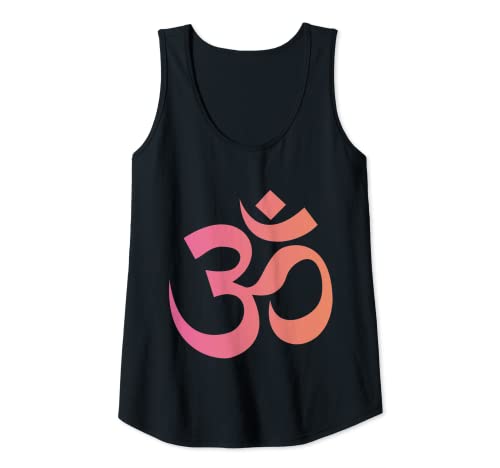 Damen Om Aum Pink Nette Spiritu Tank Top von Aum Om Pink