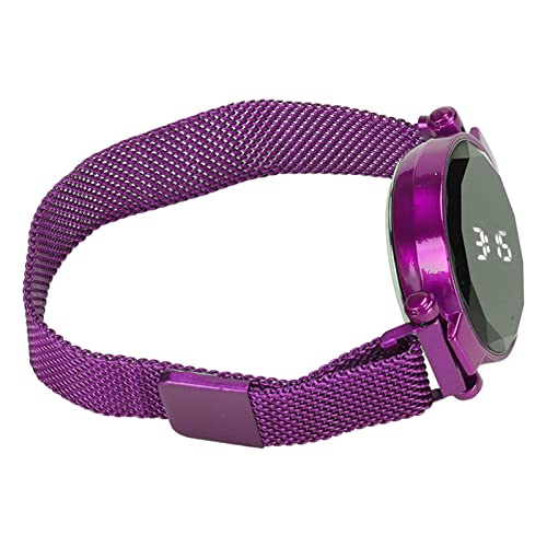 Aumoo LED-Damenuhr, LED-runde Digitale LED-Uhr Lila Aumoo LED-Damenuhr, LED-runde Digitale LED-Uhr Lila von Aumoo