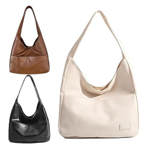 Aumude 2024 Neu Ooomay - Umhängetasche, Ooomay Tasche, Ooomay Umhängetasche, Schultertasche für Damen, Veganes Leder, Trendige Weiche Tote Bag, weiß, 25x35x12cm von Aumude