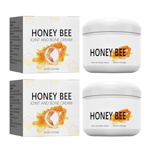 Fivfivgo Pain and Bone Healing Cream with Australian Honey Bee Venom, Bee Venom Pain and Bone Healing Cream, Bee Venom Pain Cream, Bee Venom Cream for Pain, Provides for Back, Neck, Hands (2Pcs) von Aumude