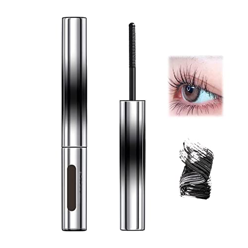 Flatter Peach Metal Mascara, Borstenlose Metall Mascara, Flatter Peach Mascara, Waterproof Long Lasting Extensions Metall Mascara Waschbar Metall Mascara Applikator (Schwarz-1 Stück) von Aumude