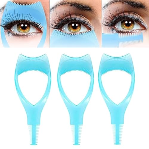 Mascara Shield Applikator Guard,3 in 1 Wimpern Werkzeuge Mascara Shield Applikator Guard,Wimpernbürste Werkzeug 3 in 1 Make-up Anfänger Essentials Werkzeug Obere untere Augenwimpern Mascara Guard von Aumude