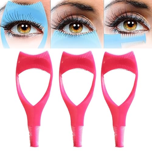 Mascara Shield Applikator Guard,3 in 1 Wimpern Werkzeuge Mascara Shield Applikator Guard,Wimpernbürste Werkzeug 3 in 1 Make-up Anfänger Essentials Werkzeug Obere untere Augenwimpern Mascara Guard von Aumude