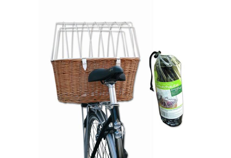 Aumüller Tierfahrradkorb Fahrrad-Tierkorb mit Halter, L: 52 cm + Schutzhaube, Gepäckträgermo... von Aumüller