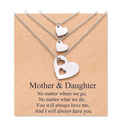 Aunis Geschenke für Mama Mutter Tochter Geschenk Mutter Tochter Kette Ketten für 2 Schmuck Geschenk für Mama zum Geburtstag Aunis Geschenke für Mama Mutter Tochter Geschenk Mutter Tochter Kette Ketten für 2 Schmuck Geschenk für Mama zum Geburtstag von Aunis