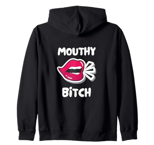 Mouthy Girl T-Shirt Kapuzenjacke Mouthy Girl T-Shirt Kapuzenjacke von Aunt Kitty Design