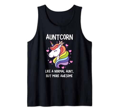Lustiges Damen-Kostüm, Einhorn, Tante Tank Top von Aunt unicorn funny mother's day gifts idea for mom