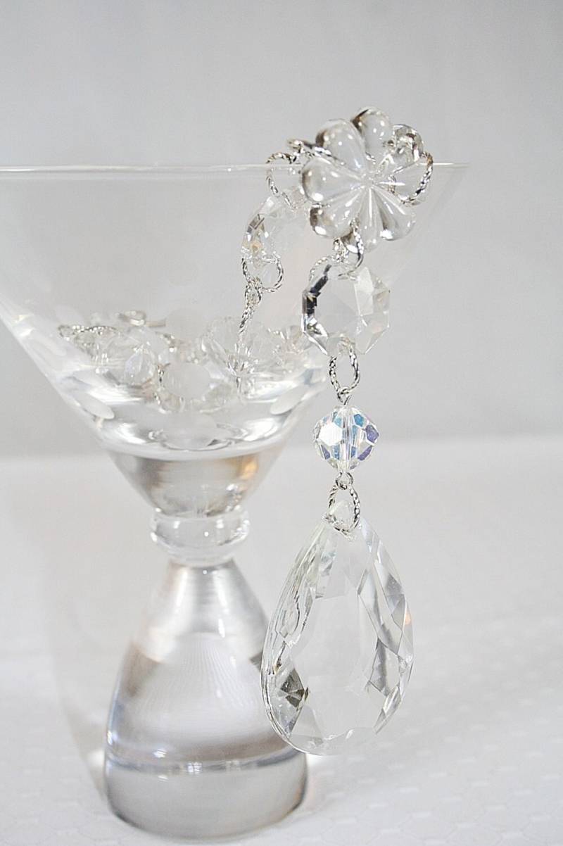 Kristallprisma Halskette Qualität Vintage Kristalle Hochzeit Besonderer Anlass Handarbeit Statement von AuntBeasBling