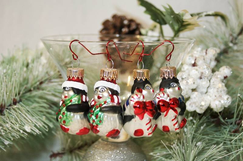 Pinguin Ornament Ohrringe Weihnachten Urlaub Geschenke Für Ihre Shop Kleine Weihnachtsohrringe von AuntBeasBling