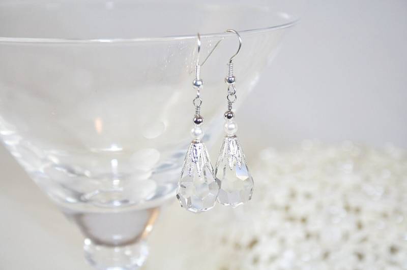 Swarovski Kristall Tropfen Ohrringe Vintage Hochzeit Perfekt Für Jeden Anlass von AuntBeasBling
