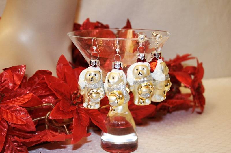 Weihnachten Bär Ohrringe Ornament Süße Urlaub Geschenke Für Ihre Unter 15 Dollar von AuntBeasBling