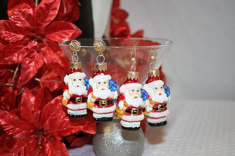 Weihnachtsmann Ohrringe Weihnachtsschmuck Süße Urlaub Geschenke Für Sie Unter 15 Dollar von AuntBeasBling