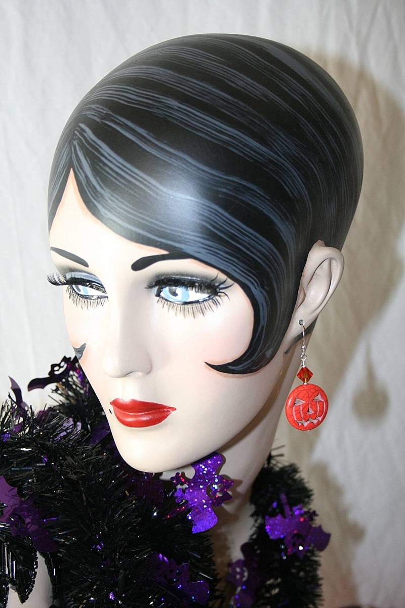 Wicked Jack O Lantern Ohrringe in Lachen Mini Sarg Scary Kürbis Halloween Geschenke Für Sie von AuntBeasBling